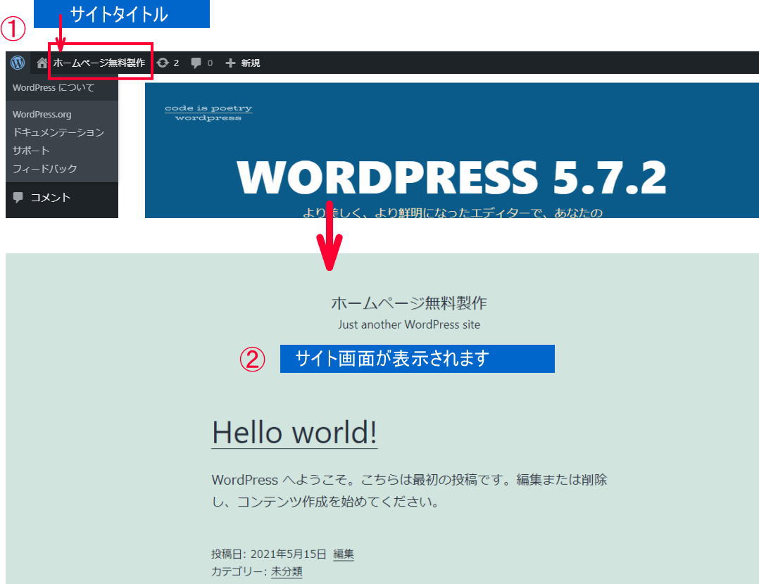 WPツールバーの使い方